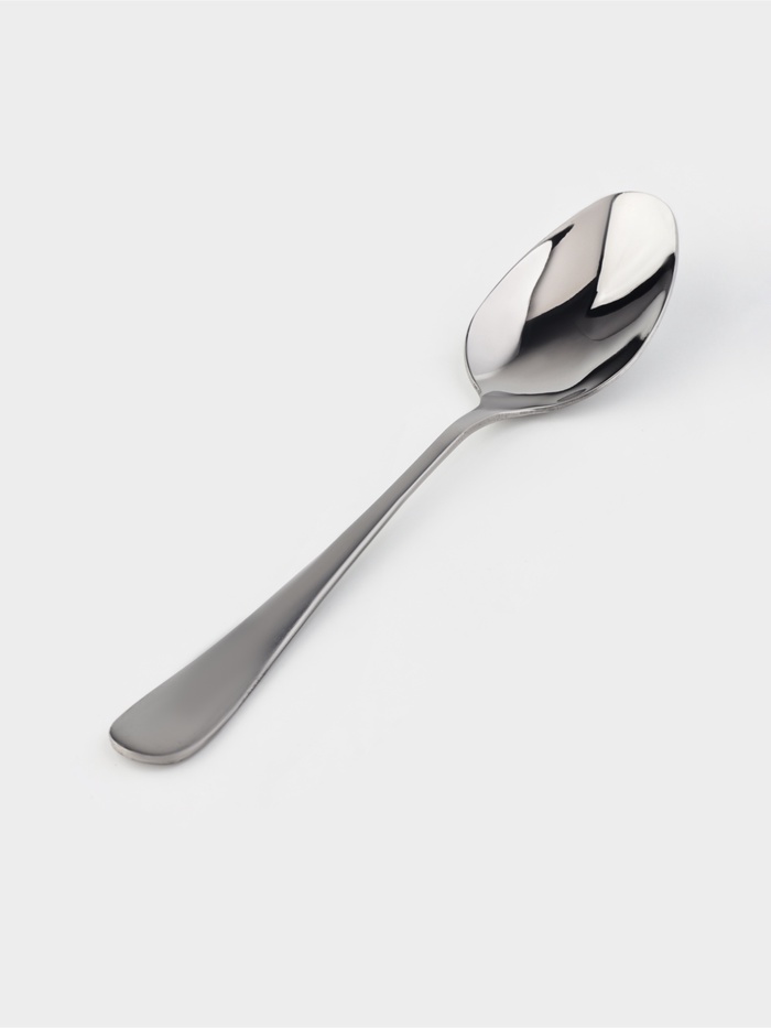 Ложка десертная Доляна «Таун», длина 18.5 см, толщина 2 мм, нержавеющая сталь, серебристая - Фото 1
