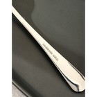 Ложка десертная из нержавеющей стали Доляна «Таун», длина 18.5 см, толщина 2 мм, цвет серебряный - Фото 4