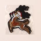 Термоаппликация «Олень», с пайетками, 16 × 12,5 см, цвет золотой - Фото 2