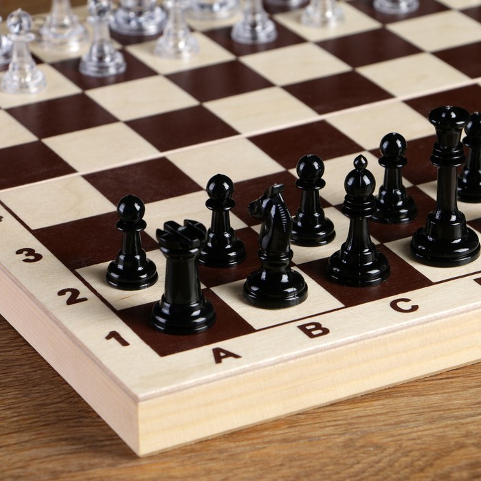 Шахматные фигуры, король h-5.8 см, пешка h-2.8 см - фото 1887888627