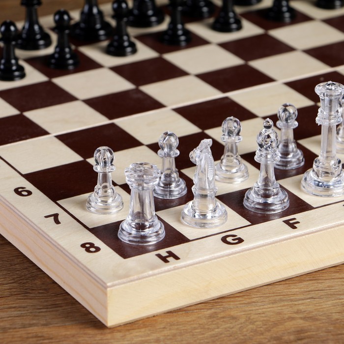 Шахматные фигуры, король h-5.8 см, пешка h-2.8 см - фото 1887888628