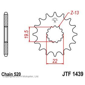 Звезда ведущая JT sprockets 1439.14, цепь 520, 14 зубьев 4543202