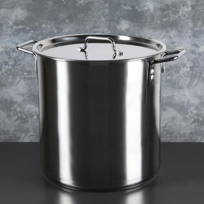 Котёл Катунь «Общепит», 30 л, d=35 см, h=35.5 см, капсульное дно, индукция, нержавеющая сталь 4524537