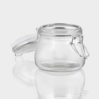 Банка для сыпучих продуктов «Оптима», 100 мл, 9×7.2×7.5 см, с бугельным замком, стекло, прозрачная - Фото 4
