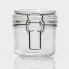 Банка для сыпучих Доляна «Галерея», 190 мл, 11×8×8.3 см, с бугельным замком, стекло, прозрачная - Фото 2