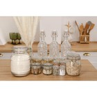 Банка для сыпучих Доляна «Галерея», 190 мл, 11×8×8.3 см, с бугельным замком, стекло, прозрачная - Фото 7