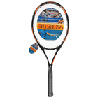 Ракетка для большого тенниса BOSHIKA 100 тренировочная, алюминиевая, 352 г, в чехле, цвет оранжевый - Фото 1