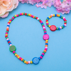 Набор детский "Выбражулька" 2 предмета: колье, браслет, круглые спиральки, цвет МИКС - Фото 4