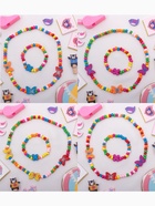 Набор детских украшений Выбражулька «Нежность бабочки», 2 предмета: бусы, браслет d=4.6 см разноцветный - Фото 8