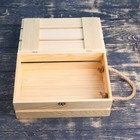 Подарочный ящик 30×20×10 см деревянный с откидной крышкой, с замком, ручка Дарим Красиво - Фото 2