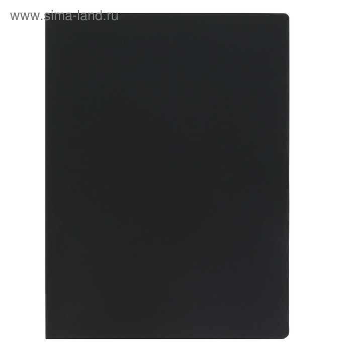 Папка с зажимом А4, 15 мм, 450 мкм FLEXI, чёрная, текстура "песок", вмещает не менее 120 листов - Фото 1