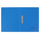 Папка с зажимом А4, 15 мм, 450 мкм FLEXI, синяя, текстура "песок", вмещает не менее 120 листов - Фото 3