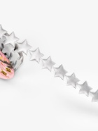 Лента декоративная фигурная «Звёзды», 15 мм, 9±0.5 м, цвет серебряный - Фото 3