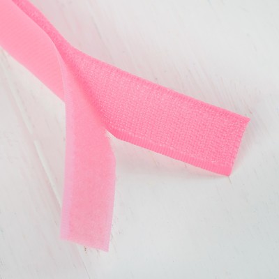 Липучка-лента, длина: 2 метра, ширина: 2 см, цвет розовый