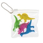 Набор ластиков фигурных 4 штуки "Динозавры" в пакете на зип-молнии (штрихкод на штуке) МИКС - фото 8480171