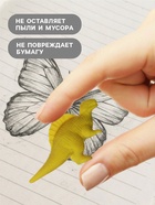 Набор ластиков фигурных 4 штуки «Динозавры» в пакете на зип-молнии (штрихкод на штуке) МИКС - Фото 2