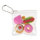 Набор фигурных ластиков "Десерты", 4 штуки, в пакете на зип-молнии, МИКС (штрихкод на штуке) - фото 8480176