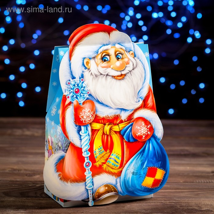 Подарочная коробка "Дед Мороз", 27 х 8,6 х 16,5 см - Фото 1
