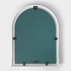 Зеркало в рамке для ванной комнаты, 49.5×39 см, пластик, белый - Фото 3