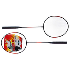 Ракетки для бадминтона BOSHIKA 108, набор 3 предмета: 2 металлические ракетки, чехол, цвет МИКС - Фото 4