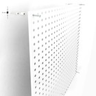 Настенная перфорированная панель односторонняя 60×0,6×180 см, шаг 2,5 см, цвет белый - Фото 8
