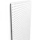 Настенная перфорированная панель односторонняя 60×0,6×180 см, шаг 2,5 см, цвет белый - Фото 4