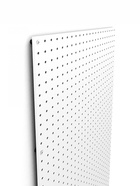 Настенная перфорированная панель ДСП односторонняя 60×0.6×180 см, шаг 2.5 см, белая - Фото 4