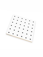 Настенная перфорированная панель ДСП односторонняя 60×0.6×180 см, шаг 2.5 см, белая - Фото 5