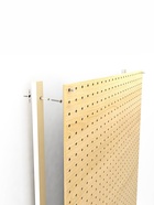 Настенная перфорированная панель ДСП односторонняя, 60×0.6×180 см, шаг 2.5 см, чёрная - Фото 3