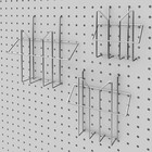 Настенная перфорированная панель односторонняя 60×0,6×180 см, шаг 2,5 см, цвет серый 4535114 - фото 1043108