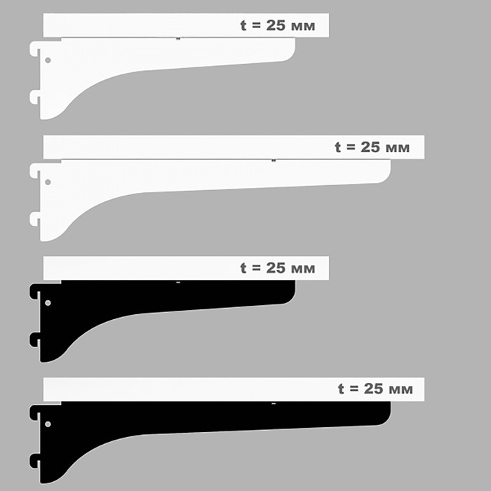 Полка ДСП пристенного стеллажа 660×390×25 мм, цвет белый - фото 1907022604