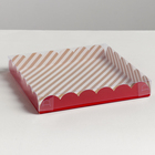 Коробка для кондитерских изделий с PVC крышкой Happy new year, 21 × 21 × 3 см - Фото 2