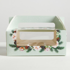 Коробочка для кексов With love, 24 × 10 × 16 см - Фото 1