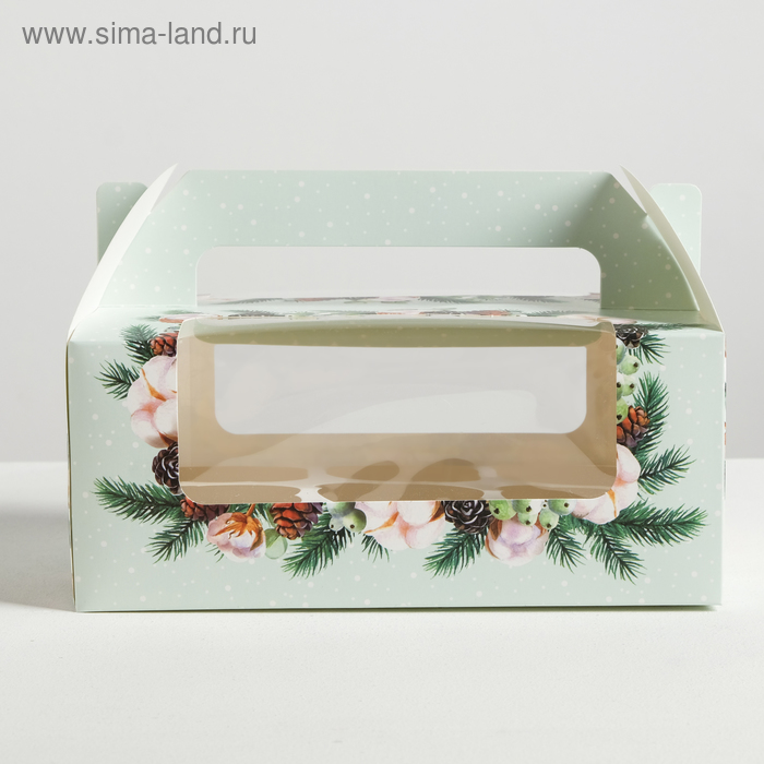 Коробочка для кексов With love, 24 × 10 × 16 см - Фото 1