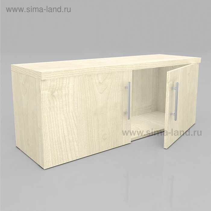 Накопитель островного стеллажа с дверками L=1020 мм, цвет клён - Фото 1