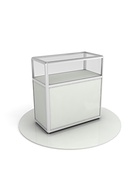 Прилавок из профиля 90×90×50 см, серый 4536385