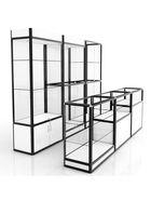 Прилавок из профиля 90×90×50 см, серый 4536385