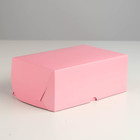 Упаковка на 6 капкейков, без окна, розовая, 25 х 17 х 10 см - Фото 3