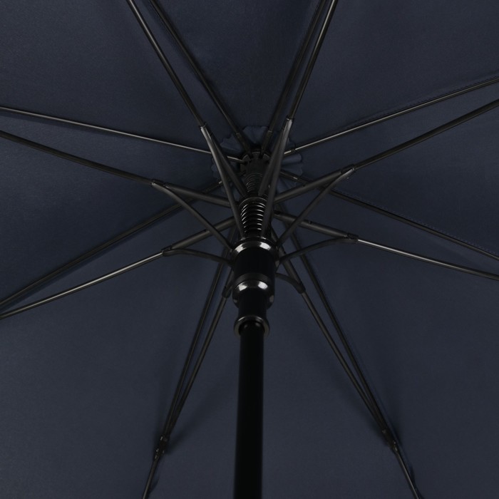 Зонт - трость полуавтоматический «Однотонный», 8 спиц, R = 56 см, цвет тёмно-синий, 1931 - фото 1905573693