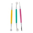 Набор инструментов для лепки из глины, пластилина, пластики, 3 штуки - Фото 4