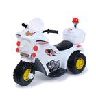 Детский электромобиль «Мотоцикл шерифа», цвет белый - фото 2061259