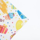 Бумага упаковочная крафтовая «С Днём рождения», 50 × 70 см - Фото 3