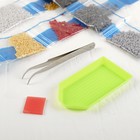 Алмазная мозаика на новый год с полным заполнением на холсте «Домик в сказочном лесу», 22×32 см, набор для творчества - Фото 4