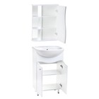 Комплект мебели: для ванной комнаты "Тура 50": тумба + раковина + зеркало-шкаф - Фото 2