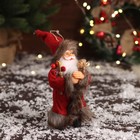Дед Мороз "В красной шубке, с хворостом" 16 см - Фото 6