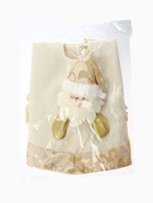 Коврик под ёлку «Дед Мороз и ёлочки» d=58 см, бело-золотой - Фото 5