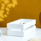 Подарочный ящик «Двушка лайт», 24.5×13.5×9 см, деревянный, белый - Фото 2