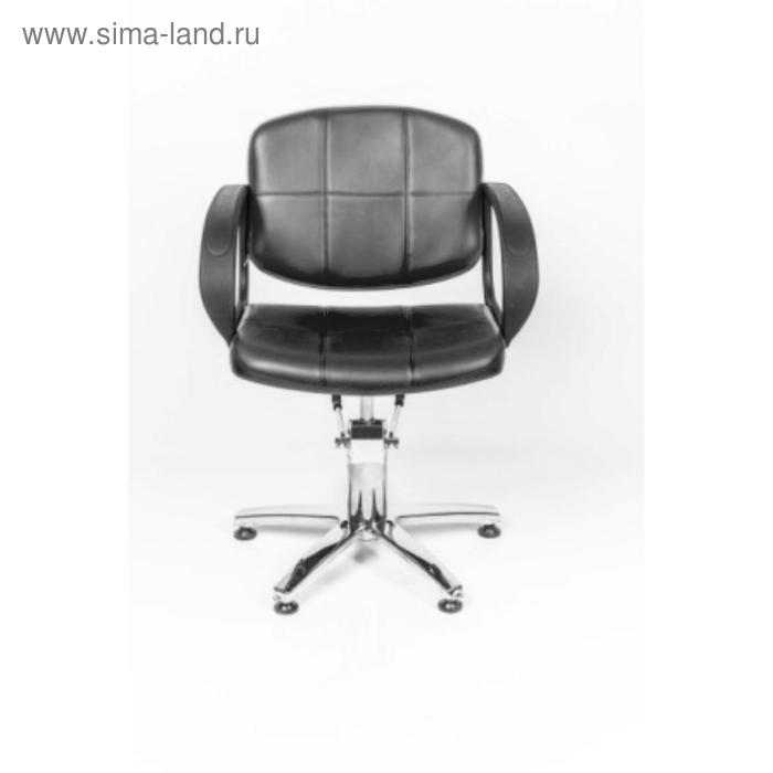 Кресло парикмахерское Стандарт, пятилучье, цвет чёрный 600×600 мм - Фото 1