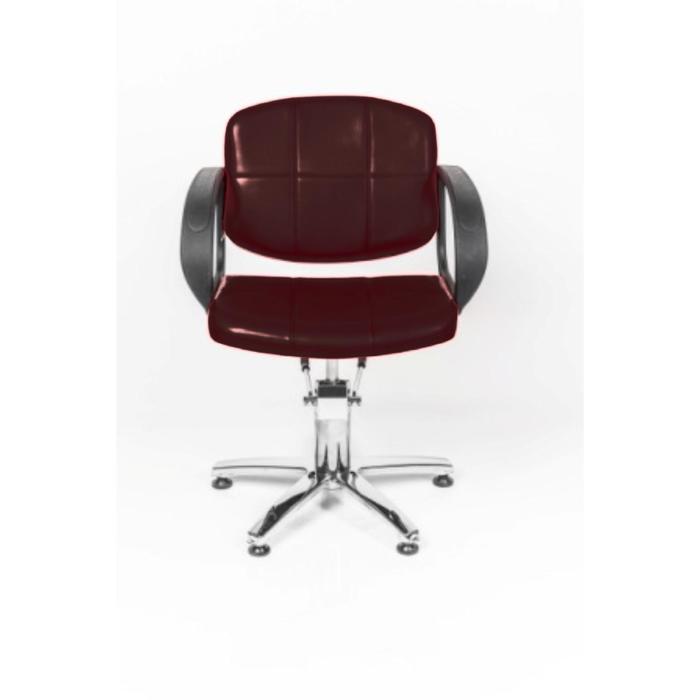 Кресло парикмахерское Стандарт, пятилучье, цвет коричневый 600×600 мм - фото 1907022981
