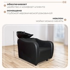 Мойка парикмахерская Эдем с глубокой раковиной, цвет чёрный, кожух чёрный 4524769 - фото 319732251